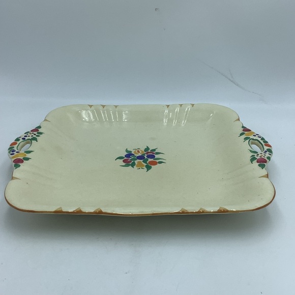 Vintage Masons England  Ironstone Square Platter with Handles - Picture 5 of 9